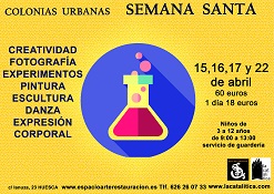 Actividades de arte para niños Semana Santa 2019 en Huesca